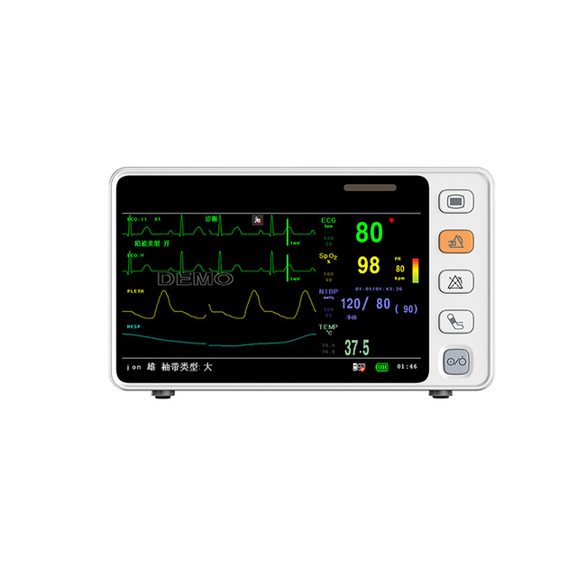 Monitor Multiparameter Hewan Layar Sentuh 5 Inci Portabel CMS1000VET