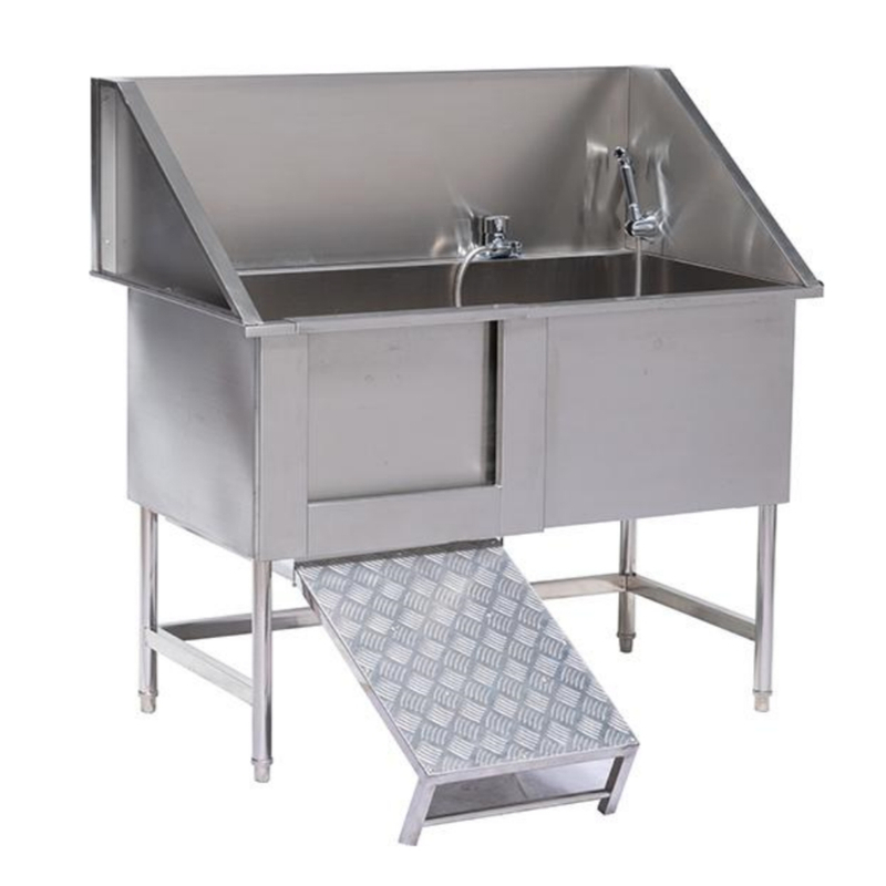 Stasiun Cuci Anjing Bak Mandi Hewan Peliharaan Stainless Steel PLXYC-03